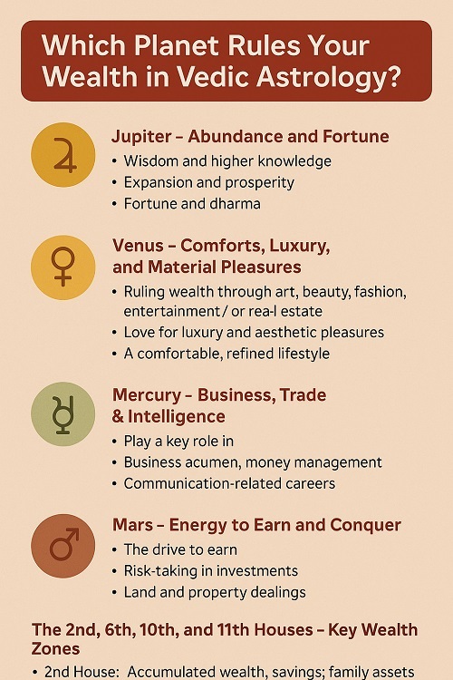 Which Planet Rules Your Wealth in Vedic Astrology Astro Shree Somok Blog