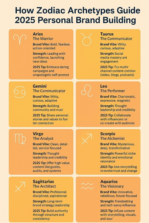 How Zodiac Archetypes Guide 2025 Personal Brand Building